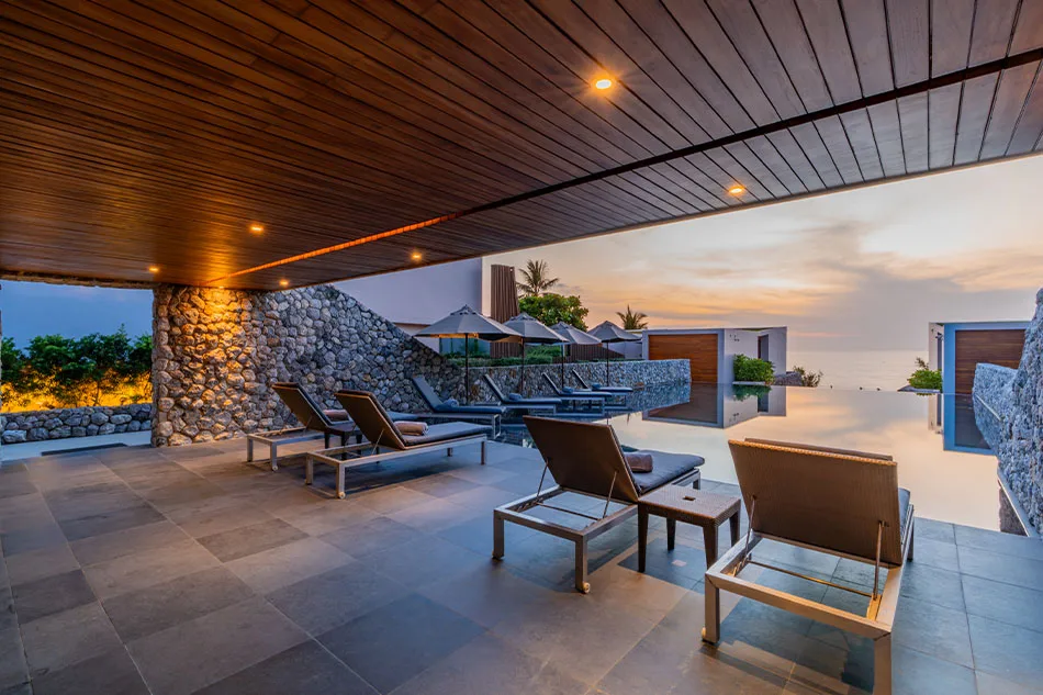 Swimming pool at Casa de La Flora